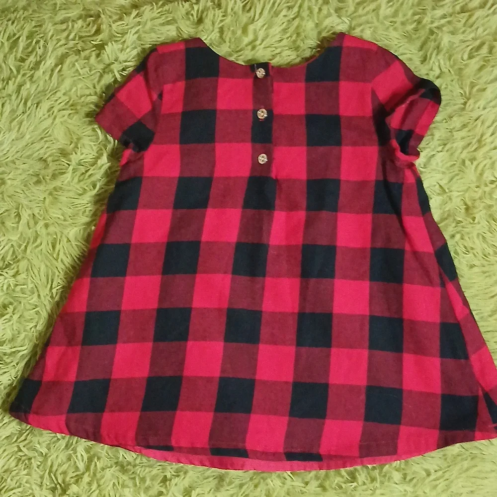 Tommy Bahama‎ Gingham Checkered Short sleeve toddler girl dress Size 5T